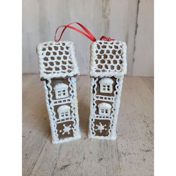 Clay dough glitter gingerbread house ornament Xmas set - Picture 3 of 6